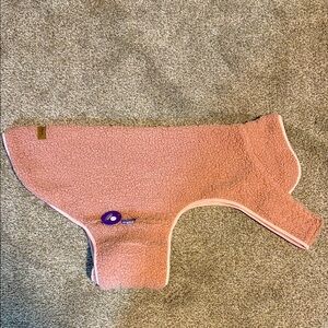 Pink & Grey Revisable Dog Coat